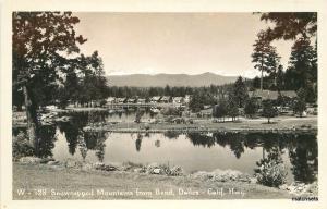 1930s Bend Oregon Riverfront Dalles Highway Oregon RPPC Real Photo