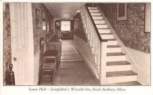 Lower Hall in South Sudbury, MA Longfellow's Wayside Inn, Real Photo.