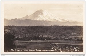 RP; Mt. Rainier from White River Valley, Washington, 1950s