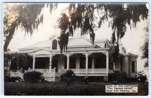 RPPC IBERIA LOUISIANA HOME OF FAMOUS ACTOR JOE JEFFERSON BEAUTIFUL ARCHITECTURE