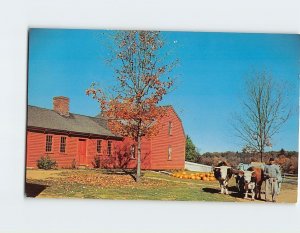 Postcard The Pliny Freeman Farmhouse, Old Sturbridge Village, Sturbridge, MA