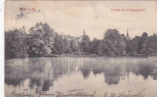 Germany Koeln Partie im Volksgarten 1906