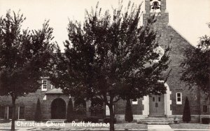 Postcard Christian Church in Pratt, Kansas~128190