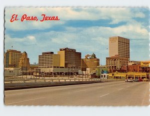 Postcard Skyline of El Paso Texas USA