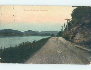 Divided-Back ROAD OR STREET SCENE Lock Haven Pennsylvania PA hJ5767