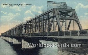 Le Pont Victoria Bridge Montreal Canadian Post Card
