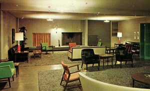 Vintage Lounge Airmans Service Club Bunker Hill Air Force Base, IN Postcard P169