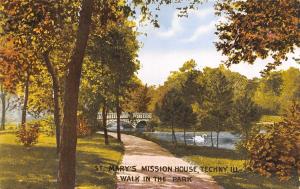 TECHNY, IL Illinois  ST MARY'S MISSION HOUSE~Walk in the Park   c1910's Postcard