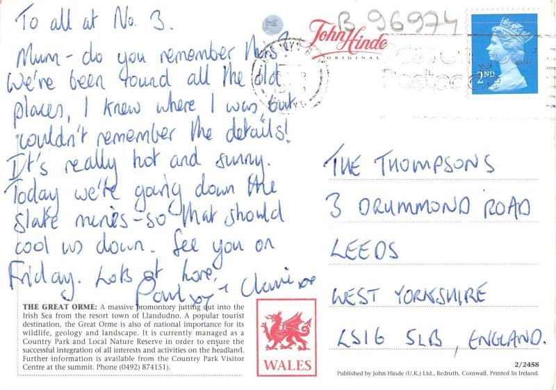 B96974 the great orme  wales