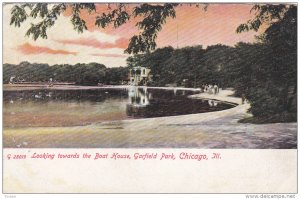 Looking Towards The Boat House, Garfield Park, CHICAGO, Illinois, 1900-1910s