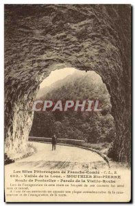 Old Postcard Vallee de la Loue Mouthier Haute Pierre Road Pontarlier Percee O...