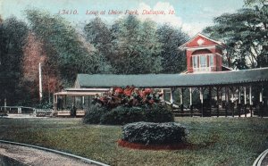 13025 Trolley Car on the Loop at Union Park, Dubuque, Iowa 1914