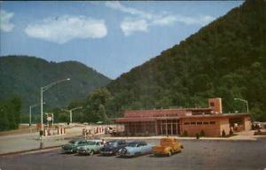 West Virginia Turnpike Glass House Snack Bar Cars Gas Sta...