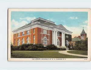 Postcard The Library, University Of New Hampshire, Durham, New Hampshire