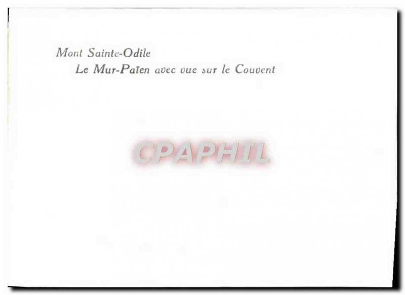 Modern Postcard Mont Sainte Odile The Pagan Wall overlooking the Convent