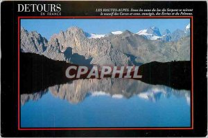 Modern Postcard The High Alps in the lake of the Snake began the massive Cerc...