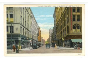 MA - Springfield. Worthington Street from Main Street