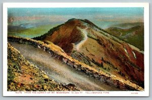 Yellowstone National Park  Mt. Washburn  Wyoming   Postcard