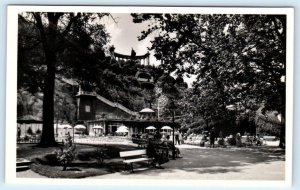 RPPC BUDAPEST, Hungary ~ HUNGARIA & ATTILA MINERAL SPRING St. Geilert Postcard