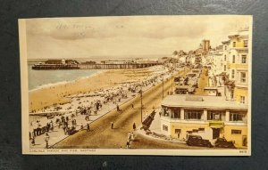 Vintage Carlisle Parade and Pier Hastings England RPPC