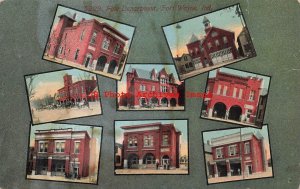 IN, Fort Wayne, Indiana, Fire Departments, Multi-View, 1921 PM, No 5209