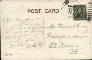 Easter Jesus Christ With Lambs c1910 Vintage Postcard