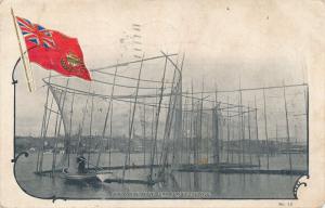 Fish Weirs at St John NB, New Brunswick, Canada - Embossed Flag - pm 1906