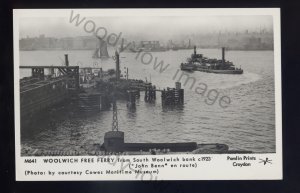 f2164 - Woolwich Free Ferry - John Benn c1923 - Pamlin postcard