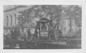 H96/ Denver Colorado RPPC Postcard c1910 Patriotic Liberty Bell Display 23