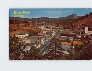 Postcard Elk Horn Avenue Estes Park Colorado USA