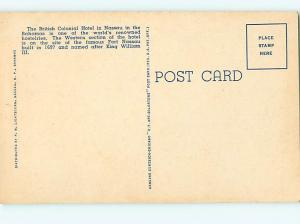 Vintage Post Card British Colonial Hotel Nassau Bahamas   # 3741