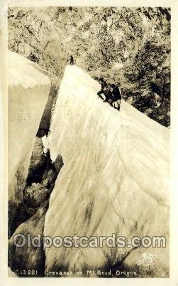 Crevasse on Mt. Hood, Oregon, USA Mountin, Rock Climbing, Explorer, Unused li...