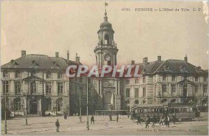 Old Postcard Rennes The City Tram Hotel