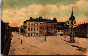 Czech Republic Chocen Namesti Choceň Vintage Postcard C062