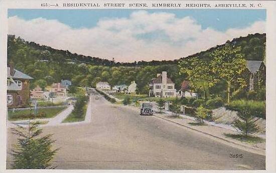 North Carolina Asheville A Residential Street Scene Kimberly Heights