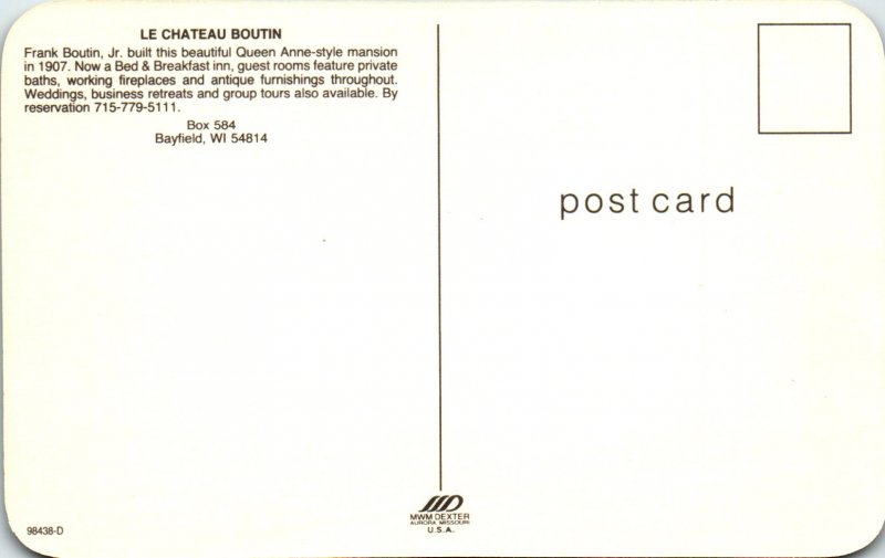 Le Chateau Boutin,Bayfield,WI
