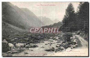 Old Postcard The High Pyrenees Cauterets in the valley of the Gave Lutour and...