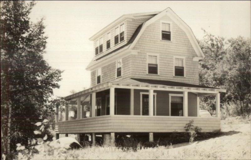 Whitten's Camps Moosehead Lake Rockwood ME Real Photo Postcard