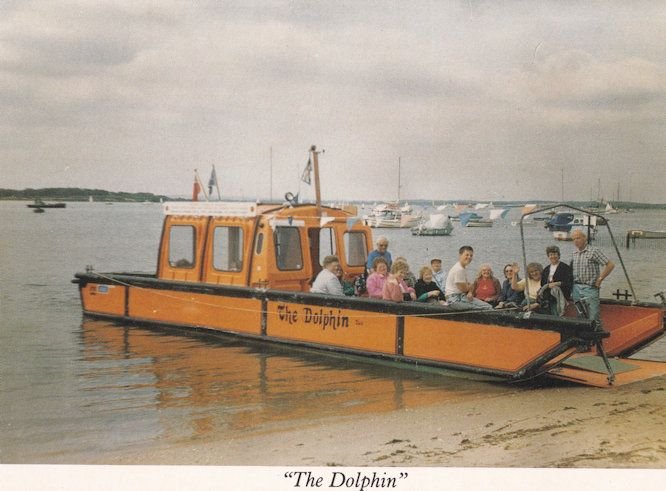 Dorset Help The Disabled Dolphin Ship Poole Harbour Boat Trips Postcard