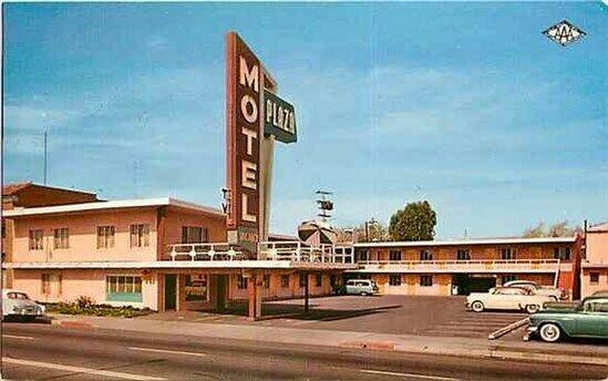 CA, Fresno, California, Plaza Motel, Colourpicture P20886