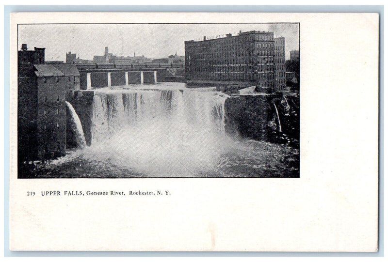 Upper Falls Genesee River Rochester New York NY Antique Unposted Postcard