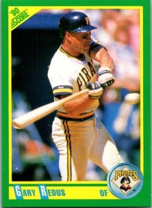 1990 Score Baseball Card Gary Redus Pittsburgh Pirates sk2593