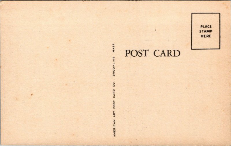 Vtg 1910s St Marys Church Street View Franklin Massachusetts MA Postcard