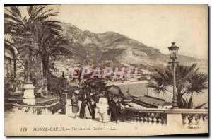 Old Postcard Monte Carlo Casino Terrace