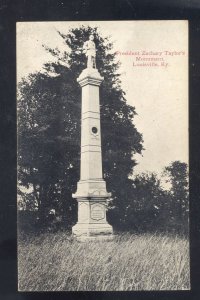 LOUISVILLE KENTUCKY US PRESIDENT ZACHARY TAYLOR MONUMENT VINTAGE POSTCARD