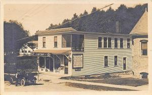 Harrison ME Eugene Tenney General Store Old Car RPPC Postcard