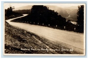 West Virginia WV, Midland Trail On Gauley Mountain Route 60 RPPC Photo Postcard