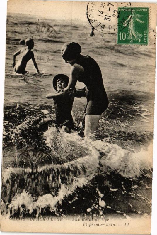 CPA BERCK-PLAGE - Aux bains de mer (196714)