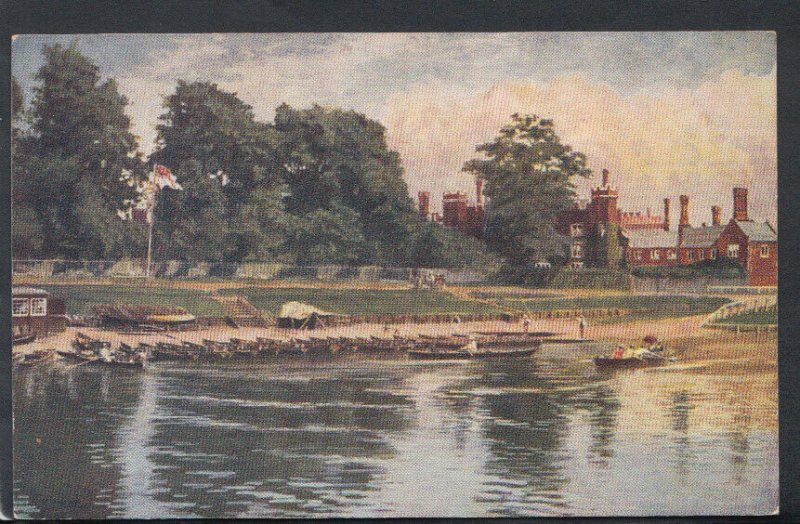 Middlesex Postcard - Hampton Court Palace From The Thames  RS13414