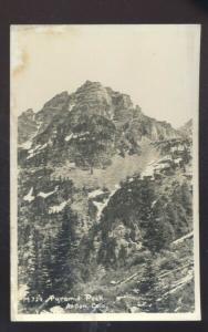 RPPC ASPEN COLORADO PYRAMID PEAK VINTAGE REAL PHOTO POSTCARD